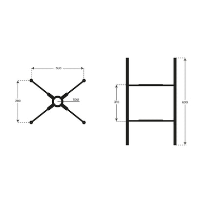 Soporte para lavabo suspendido - The Bath