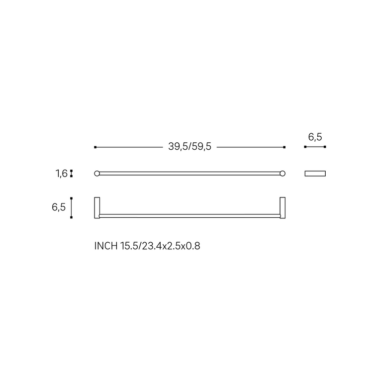Porte-serviettes 40 cm Logic