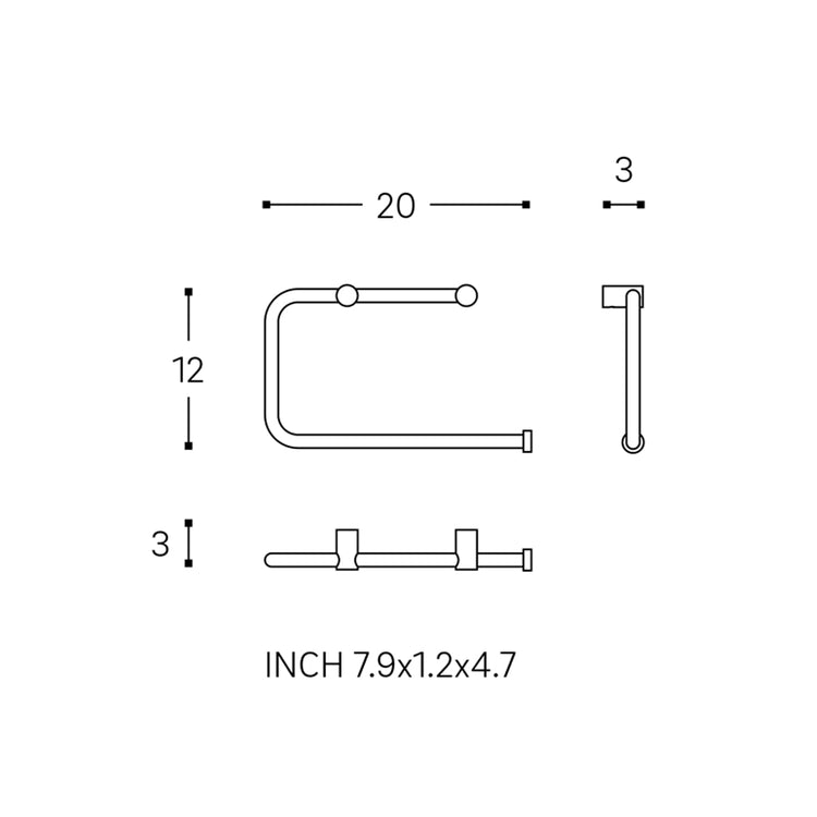 Porte-serviettes anneau Logic