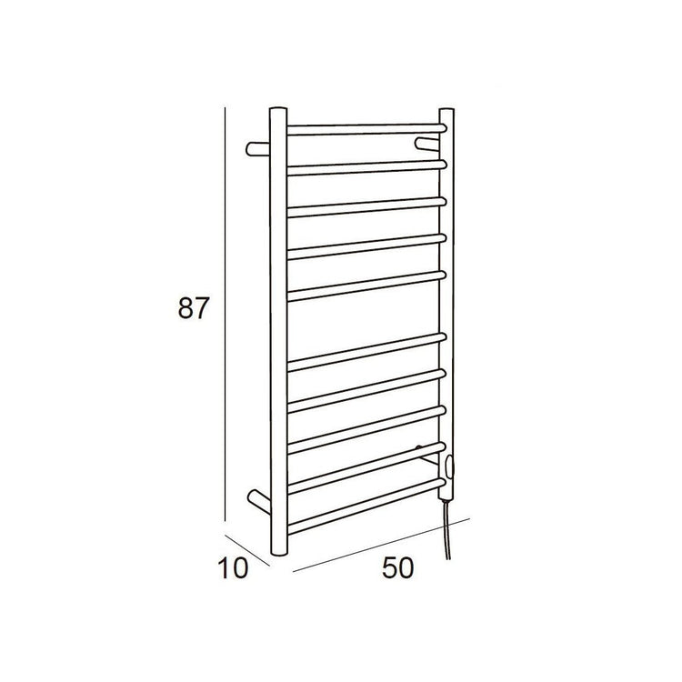 Porte-serviettes électrique circulaire INOX 304