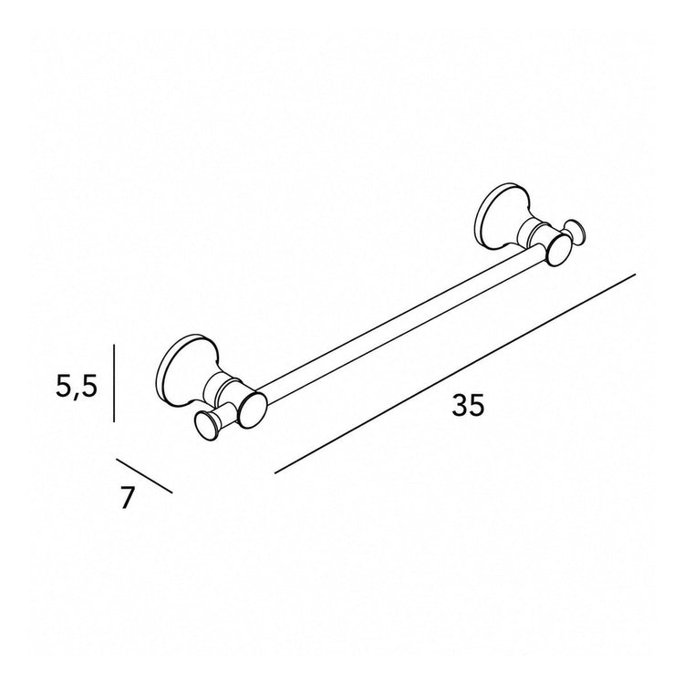 Porte-serviettes manillons 35cm Noa