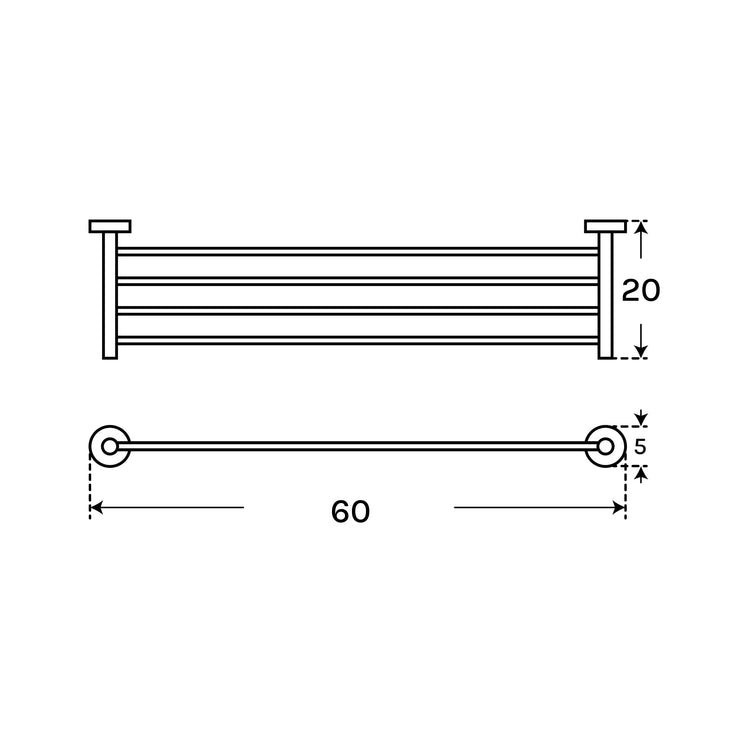 Porte-serviettes de salle de bain Start