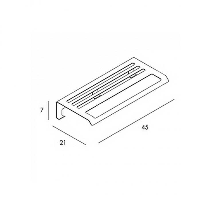 Porte-serviettes avec cintres Slim 2300 matt