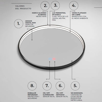 Miroir lumière indirecte Népal