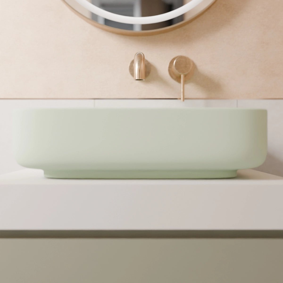 Lavabo verde menta Jana - Thebath