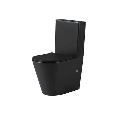 WC à réservoir bas noir mat Yara